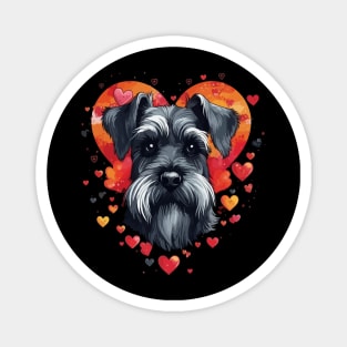 Miniature Schnauzer Valentine Day Magnet